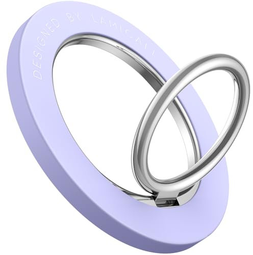 Handy Ring Halterung Magnetisch für MagSafe - Lamicall 360° Drehung Handy Griff Halter Fingerhalter für iPhone 16/15/14 Pro Max Plus, 13/12 Pro Max Mini, Smartphone mit Metallring, Zubehör für MagSafe