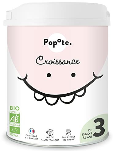 Lait infantile 3ème âge Popote Croissance - 800g - dès 10/12 mois à 3 ans