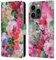 Head Case Designs Offizielle Riza Peker Floral XI Blumen 1 Leder Brieftaschen Handyhülle Hülle Huelle kompatibel mit Apple iPhone 14 Pro