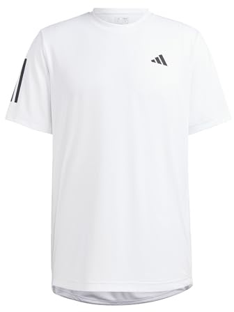Adidas Herren Club 3-Stripes Tennis Tee, White, L