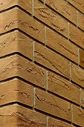 Wandverkleidung Elabrick MURCIA, Flexibler Verblend ziegel, wandverkleidung aussen, ziegelsteine, GELB, 50x210mm, fassadenverkleidung aussen/wandverkleidung innen. einfache Installation.