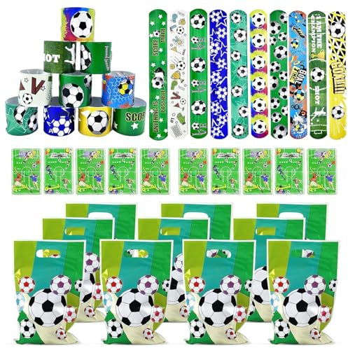 KERANEET 30 Stück Fußball Party Mitgebsel Kinder Fußball Geschenke Fussball Deko Geburtstag Kinder Fußball Kindergeburtstag Gastgeschenke Fussball Mitgebsel Jungen Fussball Geburtstag Deko für Kinder