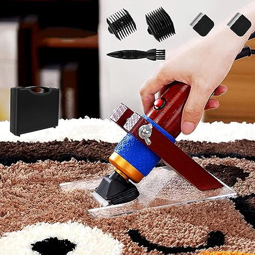 Teppich-Trimmer mit Scherführung, Elektrische Tufting-Schere, Geräuscharmer Vibrations-Teppich-Trimmer, Teppich-Schnitzmaschine zum Modellieren von Cut-Flor-Teppich-Tufting