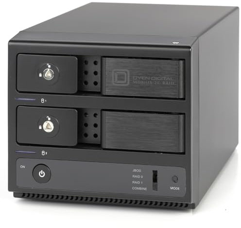 Oyen Digital Gabinete de Disco Duro Mobius 2C Raid 2-Bay USB-C, 3R2C-M