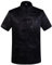 Rubruan Chemise de dragon chinois - Costume traditionnel Tangzhuang - Arts martiaux - Kung Fu Tai Chi Qigong - Manches courtes - Col montant - Veste uniforme pour homme, Noir , XL