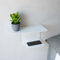 MILUKA Lot 2 Table de Chevet Blanche 40 x 20 cm | Tables de Chevet pour Adulte | Table de Chevet Enfant | Table de Nuit Idéal comme Meuble Entree | Meuble Suspendu | Table de Nuit Lot de 2 (2, Blanc)
