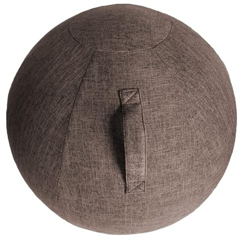 Homnova Stoff-Sitzball Gymnastikball Schwangerschaft Mit Pumpe, Mit Stoffbezug, Bürostuhl Alternative Für Zuhause & Büro,003,55cm