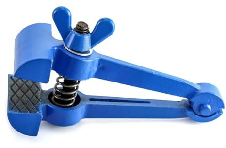 Morsa a mano Morsa a mano per tubi, strumento idraulico, morsa per officina, strumento per tubi, manico in acciaio, morsetto a molla, pinza per base, facile da usare, 1 pezzo