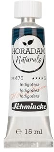 Schmincke - Horadam Naturals, Indigofera, 15 ml, 26470006, feinste vegane Wasserfarbe, natürliche Pigmente, Verbindung Aquarell & Gouache, Tube