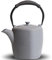 GUANGHEIRON Teiera in ghisa, bollitore da 950 ml, cassaforte con infusore per tè e caffè, teiera giapponese irregolare con interno smaltato, manico in silicone, 950 ml, grigio chiaro