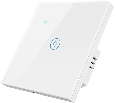 Zigbee Smart Water heater Switch, Glass Touch Panel,No Neutral line Needed and Neutral line Needed Dual Mode,ZigBee Hub Required, EU, 40A