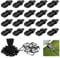 61pcs Tarp Clips Set Heavy Duty, 20 Tarp Clips + 20 Ball Bungee Cords + 20 Carabiner Clips + 1 Storage Bag, Grip Tent Clips for Fixing Tarps, Awnings, Outdoor Camping, Caravan Canopies