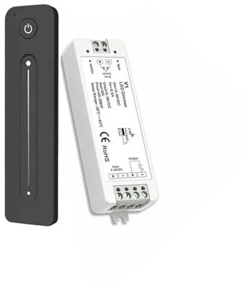 Variateur LED sans fil PWM, DC12V 24V 36V, RF 2.4G, réglage de la luminosité, interrupteur tactile, télécommande, lumière LED Monochrome V1(Color:V1 and R11)