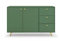 Albello Kommode Selly Schlafzimmer Kommode mit Schubladen Modernes Sideboard Kommode Holzwerkstoff Kommode Grün 140cm x 86cm x 41 cm