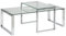 möbelando Satztisch >Katrine< in Klar, Glas - 115x45x69cm (BxHxT)