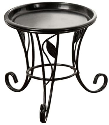 Soporte alto de metal para plantas, soporte alto de hierro forjado, estante elevado de acero para plantas, pedestal vertical de metal, soporte para macetas, estante decorativo para plantas, para