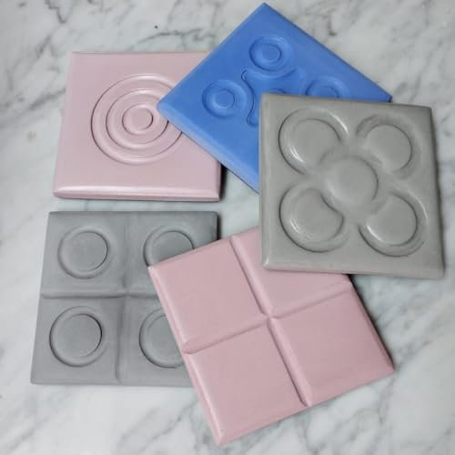 5 posavasos Panots originales 1907, Panot, rajola, Baldosa, resina ecológica, Barcelona, Cataluña, baldosa, despedidas, boda, Evento, Regalo, Yumilab