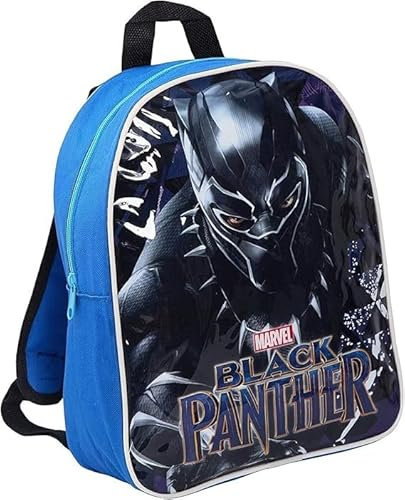 GIFTIDEAZZ Kid's Character-Themed Backpacks � Standard & Deluxe Options | School Bags with Fun Designs (Standard Marvel Black Panther)
