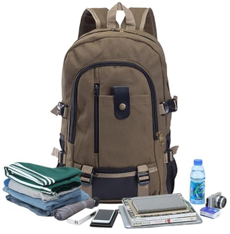 Gungtj Mochila De Mano,Mochila De Viaje Para Hombres | Mochila para ordenador Mochilas sencillas para hombre,Mochilas simples para hombre, mochila de lona Vintage de alta capacidad, mochila para