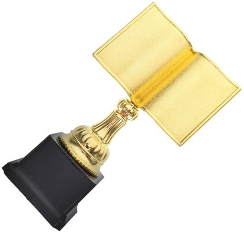 JECOMPRIS Lesewettbewerb Trophäe Kunststoff Kleiner Auszeichnungspokal Leseförderung Preis Pokal Für Kinder Bibliotheken Und Zuhause