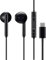 USB C Headphones for Sam-sung, Type C Earbuds With Mic And Volume Control, In Ear USB Type C Headphones HiFi Stereo Noise Reduction for I-phone and All C Type Mobilephones (Black)