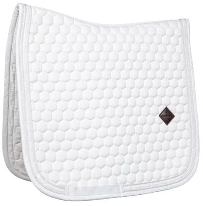 Kentucky - Schabracke Glitzer Band Dressur Weiss/Weiss