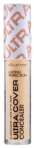 Collection Cosmetics Lasting Perfection Ultra Cover Concealer, Up to 16hr Wear, XL Applicator, Vanilla Cool, 5.5ml