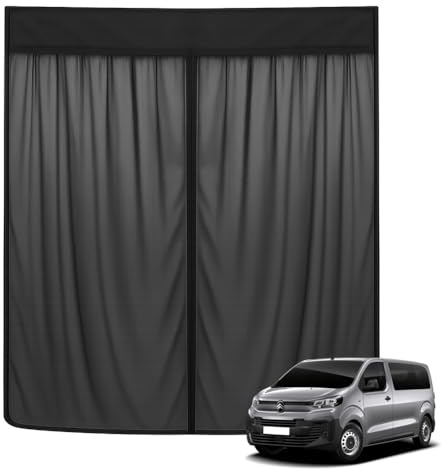 Zanzariera Compatibile con Vivaro C Zafira Life 2019-2025, Jumpy SpaceTourer Expert Traveller Proace 2016-2025 per Porta Scorrevole, Zanzariera Magnetica Tenda Parasole contro Insetti e Sole