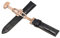 MOTMKUKPAM Uhrenarmbänder 18mm 20mm 20mm Uhrenarmband Stahl Dornschließe Handgelenk Gürtel Armband(Black rosegold 1,22mm)