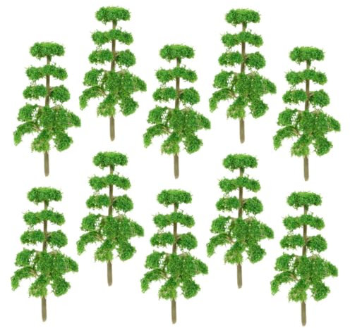 Uonlytech 10stücke Miniatur Bäume Für Modellbau Und Dioramen Miniatur-nadelbäume Für Landschaftsdekoration Und Architekturprojekte