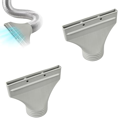 Generisch Flacher Klimaanlage Abluftschlauch Adapter, Klimaanlage Schlauch Adapter für 150mm Durchmesser Abluftschlauch Klimagerät Fenster, für Mobile/Auto Klimagerät (2pcs)