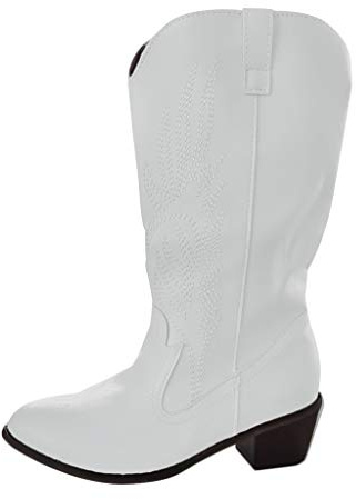 Stivali da Donna,Stivali Bianchi,Comode Stivaletti Invernali Traforati Corti Stivali Texani Texani Scarpe Stivaletti Trekking Invernali Eleganti Stivaletto