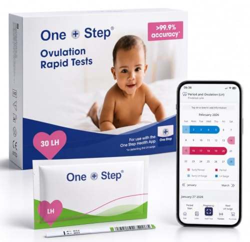 Ovulation Test Strips LH 20 MIU/mL – One Step – Scan & Track with App – Ovulation Predictor Kit – Detect LH Surge