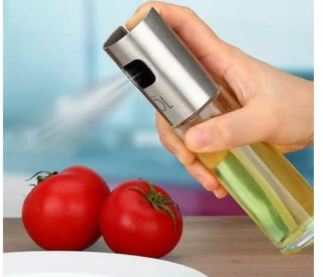 Ölspritzer, 1 Stück, Sprühflasche, 100 ml, Küche, Glasflasche, ideal zum Salatieren von Barbus, Regenerator, Pistole, Flasche, wiederverwendbar