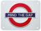 GWC London Underground Schild, Mind The Gap, kleines Metallschild
