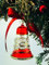 Artifactually Victorian Bell Christmas Tree Ornament in Red (M - 10cm) - Mouth Blown Glass Xmas Decoration/Bauble in Luxury Hand Made Gift Box.
