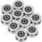 Fafeicy 10 Stück V-Nut-Kugellager, TV0418 4 * 18 * 8 mm Lager Stahl V-Nut-Schienenrollenlager Führungsschienenlager, für Motoren, Spielzeug, Instrumente und Messgeräte (1)