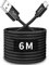 CLEEFUN 6M Extra Long Cable USB C, Premium Nylon USB 2.0 Câble USB A vers USB C, Résistant Chargeur Type C pour Samsung Galaxy S10 S9 S8 S20 Plus, A40 A50 A41 A51, Moto G8 G7, Xpexia xz et Plus