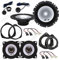 Kit 6 Casse Altoparlanti Alpine per Opel Astra H 2005> Kit Anteriore e Posteriore con Adattatori e Connettori Inclusi