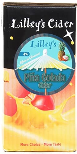 Lilley’s Cider Pina Colada 3L Bag in Box (3.4%) – Tropical Pineapple & Coconut Cider, Refreshing Party Drink, Gluten-Free