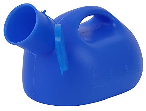 2000 ml Urinal für Herren, tragbar, für Töpfchen, Urin, Sammlerflasche, Reise-WC, Kaliber 6,1 cm (Blau)