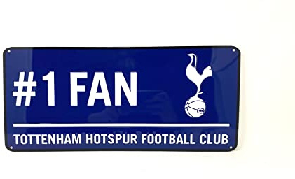 Tottenham Hotspur Football Club Official #No1 Fan Metal Sign