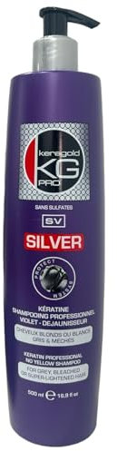 Keragold Silver SV Keragold Keratin Shampoo 500 ml – Anti-Gelbfärbung und Glanz