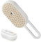Apomoons DampfbüRste FüR Hunde Katze, HundebüRste KatzenbüRste Mit Dampf, 3-In-1 Katzen Hund DampfbüRste, DampfbüRste Katze, DampfbüRste Hund, Steamy Pet Brush,Katzenkamm mit Dampf (Weiß)