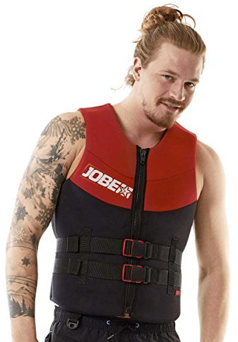 Jobe - Giubbotto salvagente da uomo in neoprene, rosso, XL