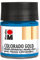 Marabu 12640005792 - Metallic Effektfarbe, Colorado Gold metallic petrol 50 ml, auf Wasserbasis, lichtecht, wetterfest, schnell trocknend, zum Pinseln und Tupfen auf saugenden Untergründen