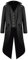 H&ZY Herren Steampunk Vintage Frack Jacke Gothic viktorianischer Frock Mantel Uniform Halloween Kostüm, schwarz, X-Large