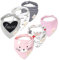 Minizone Baby Halstücher 6er Set, Superweiche und Saugfähige Dreieckstücher aus Baumwolle Sabberlätzchen Baby mit Süßen Designs für Mädchen