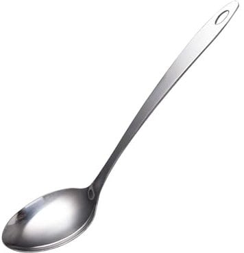 IMEEA Cooking Spoon Large Stainless Steel Spoon Kitchen Serving Spoon, 12.8inch/32.5cm