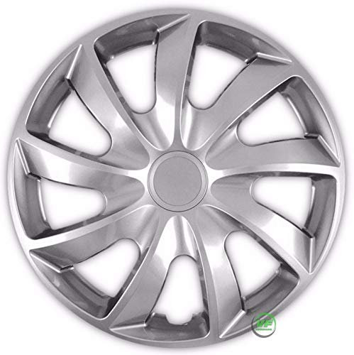 J&J AUTOMOTIVE | 16 Radkappen Radzierblenden 4er Set 16 Zoll Alu-Optik Quad, Radabdeckung, Radkappen, Zierblenden, Felgen